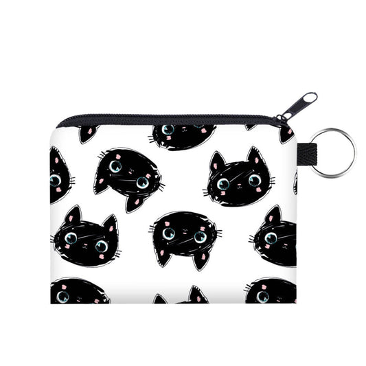 Mini Pouch - Black Cat Heads MNC