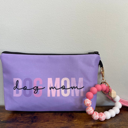 Pouch - Dog Mom Purple Script MNC