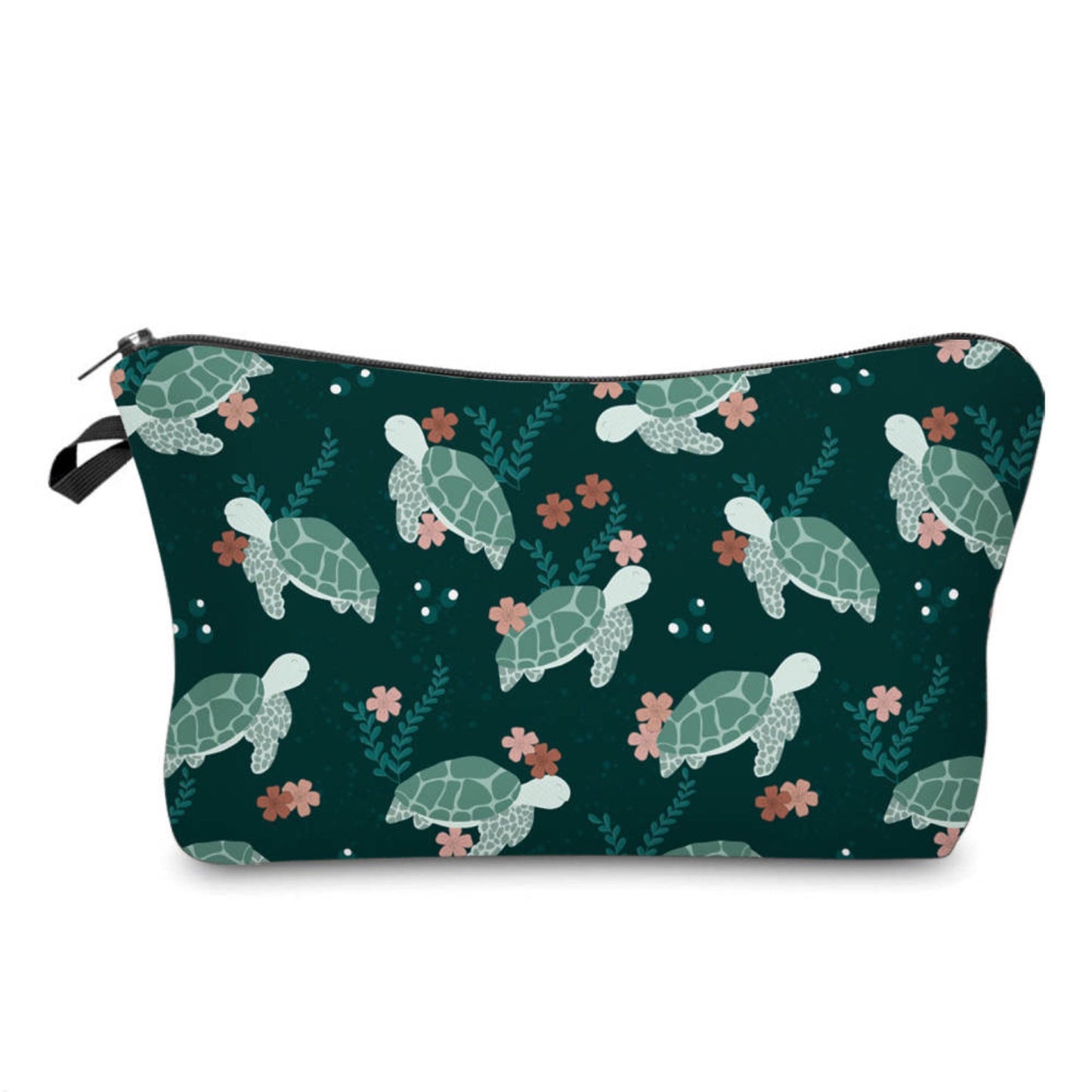 Pouch - Turtle, Green Floral MNC