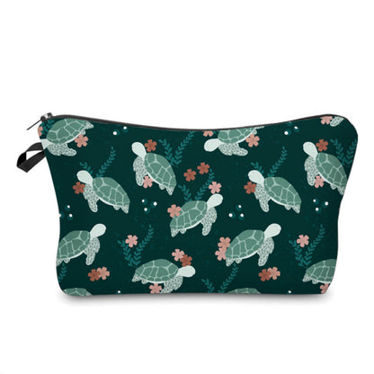 Pouch - Turtle, Green Floral MNC