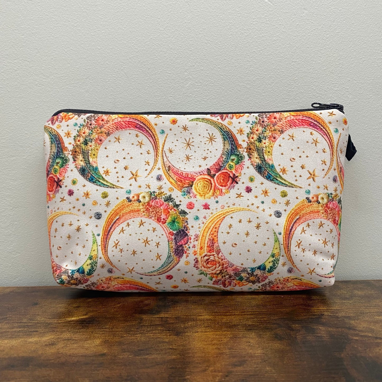 Pouch - Moon, Colorful Embroidery Smaller Print MNC
