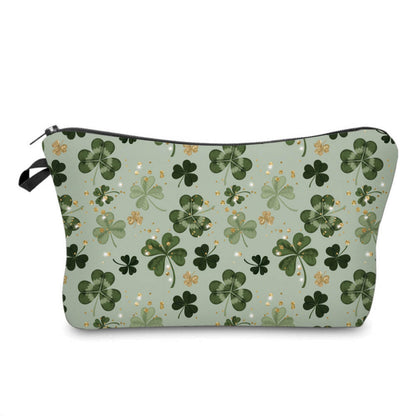 Pouch - St Patrick’s Day - Olive Gold Sparkle Clover