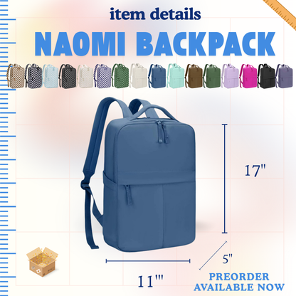 The Naomi Backpack - Checker - PREORDER closes 8/26